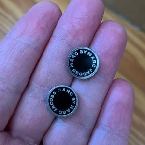 Marc by Marc Jacobs black and silver stud earrings